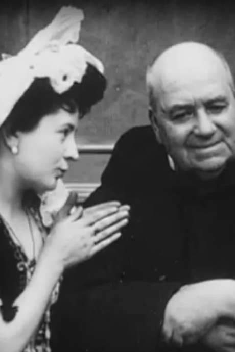    A woman confessing her sins to a priest who gets more and more excited.  